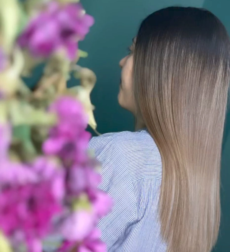 نمونه کار کراتین مو آرایشگاه کیژان